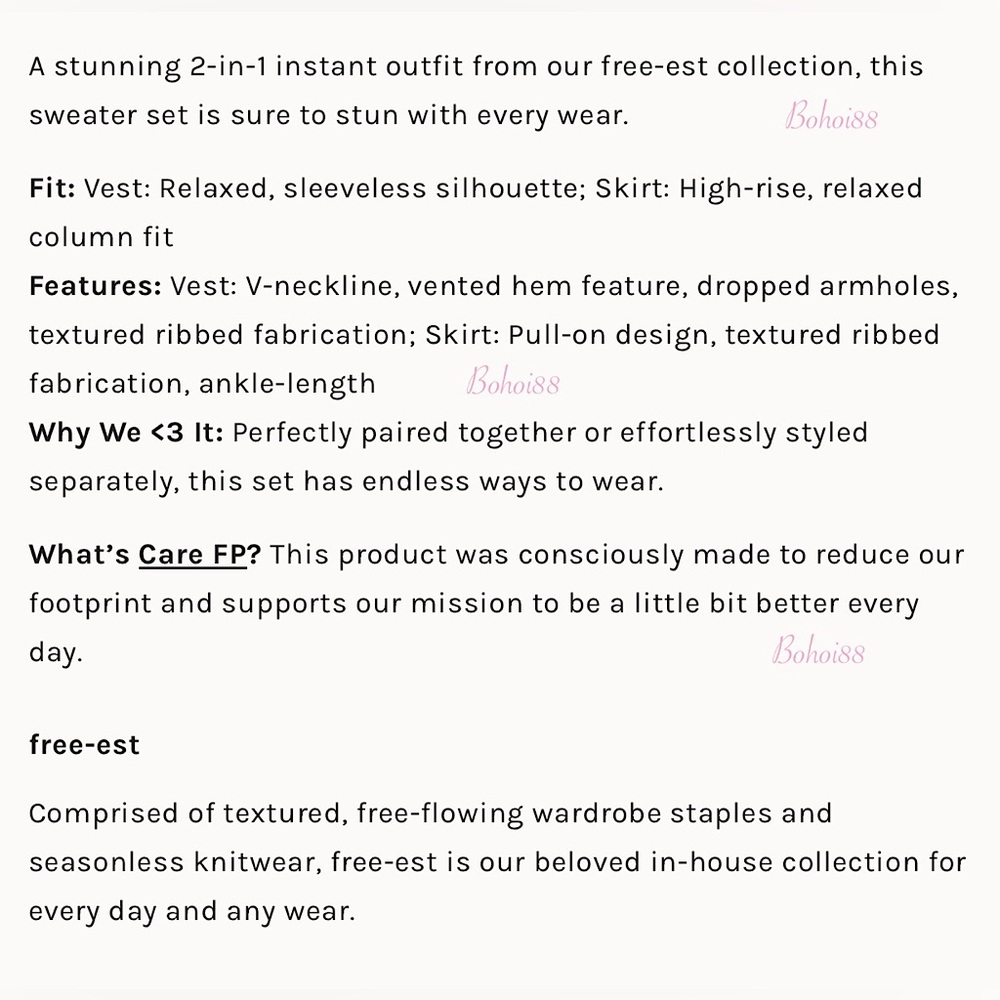 NEW Free People Veda Sweater Set - Picture 6 of 13